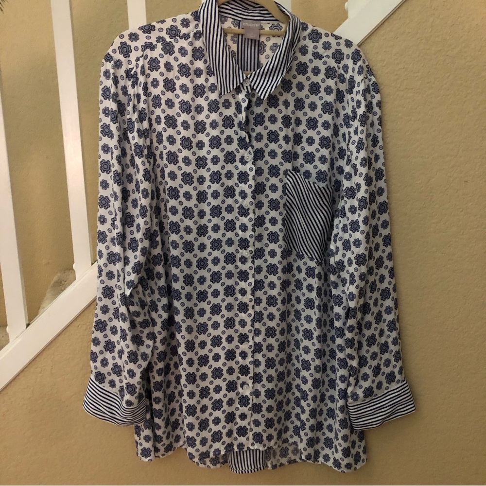 Chicos bottom down blouse